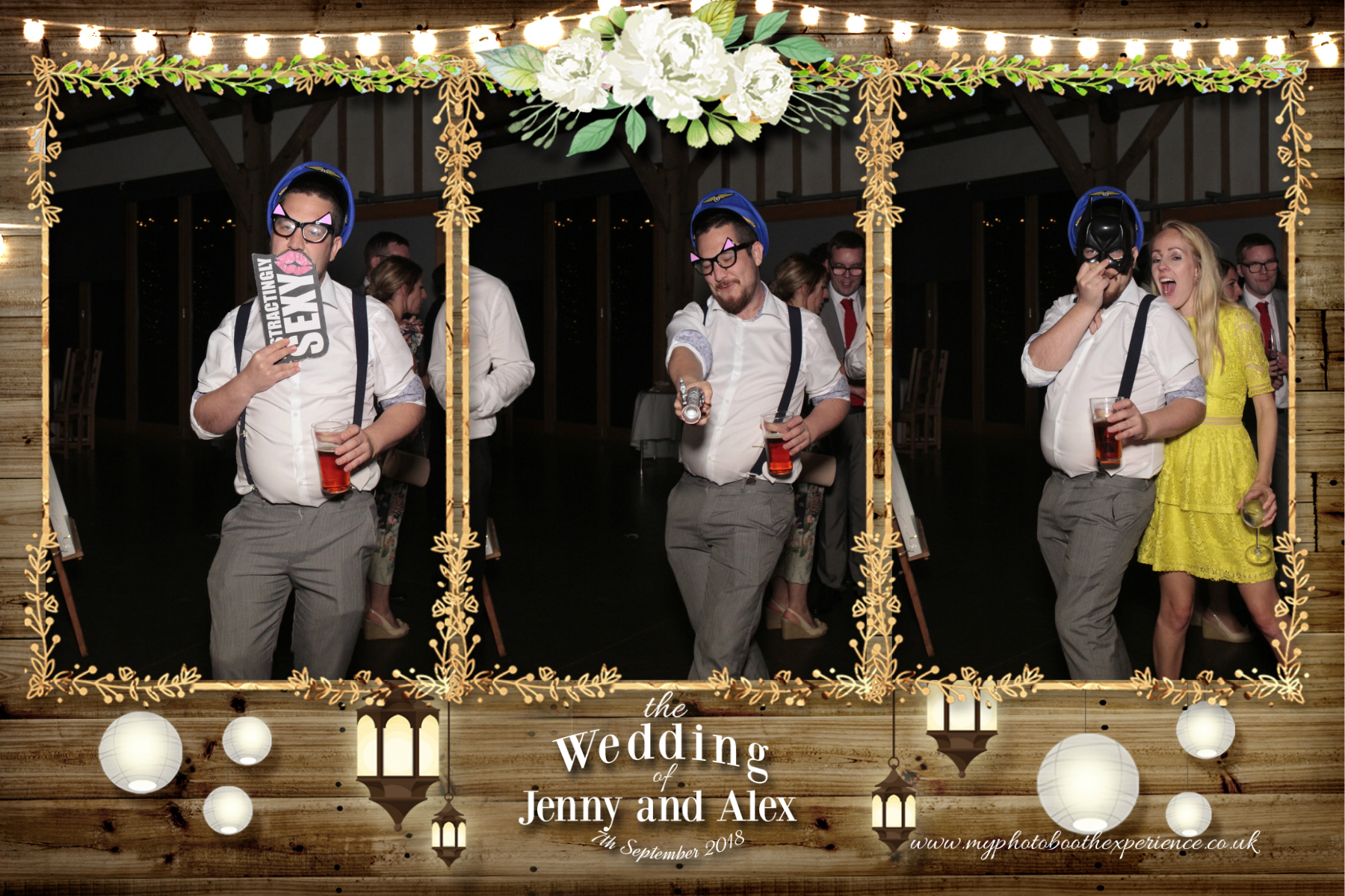 Jenny & Alex's Wedding | View more photos from the event at gallery.myphotoboothexperience.co.uk/u/MyPhotoBoothExperienceLtd/Jenny-Alexs-Wedding